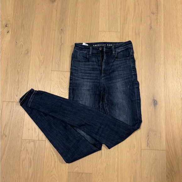 American Eagle Outfitters Women's Deep Indigo Skinny Jeans - Picture 1 of 3